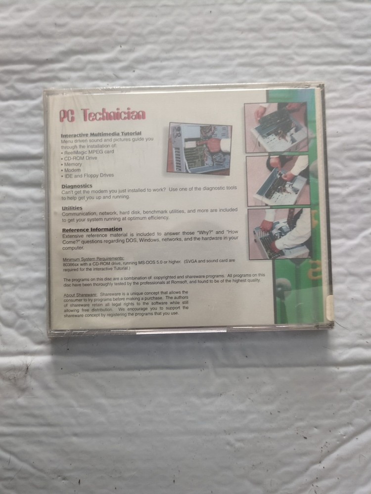 Vtg. PC Technician CD Computer Diagnostic Maintenance Repair Interactive CD NOS