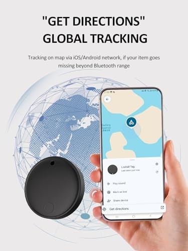 Smart 2 Black Key Finder Tracker Tags for Android & iOS