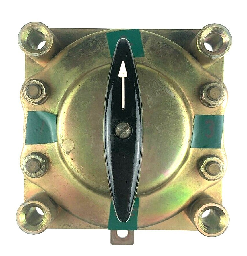 Electroswitch 105301A Series 105 Snap Action Rotary Switch (75A, 600VAC)