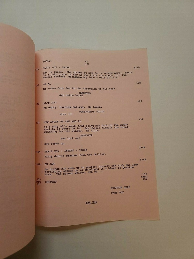QUANTUM LEAP / Deborah Pratt 1992 TV Script, "Trilogy: Part 1 - August 8, 1955"