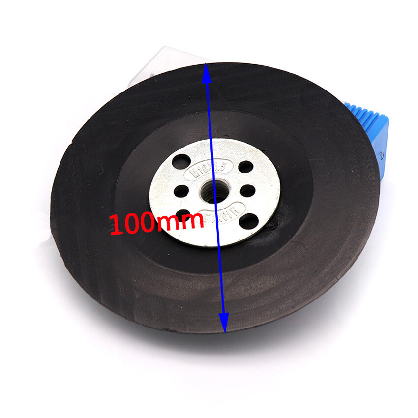 4'' 100mm Rubber Backing Pad M10 Thread for Fibre Sanding Disc Angle Grinder