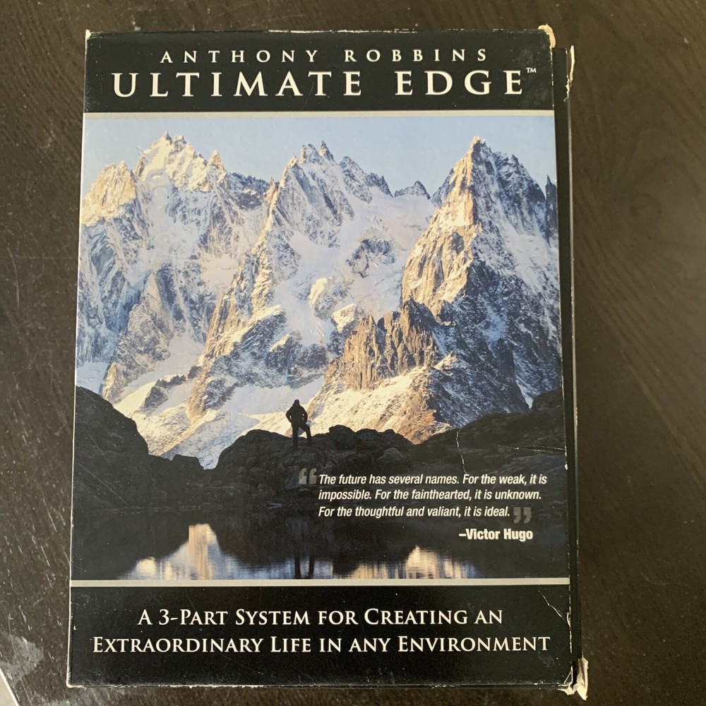 ANTHONY ROBBINS ULTIMATE EDGE 3 PART SYSTEM Audio CD/DVD Box Set MINT COMPLETE