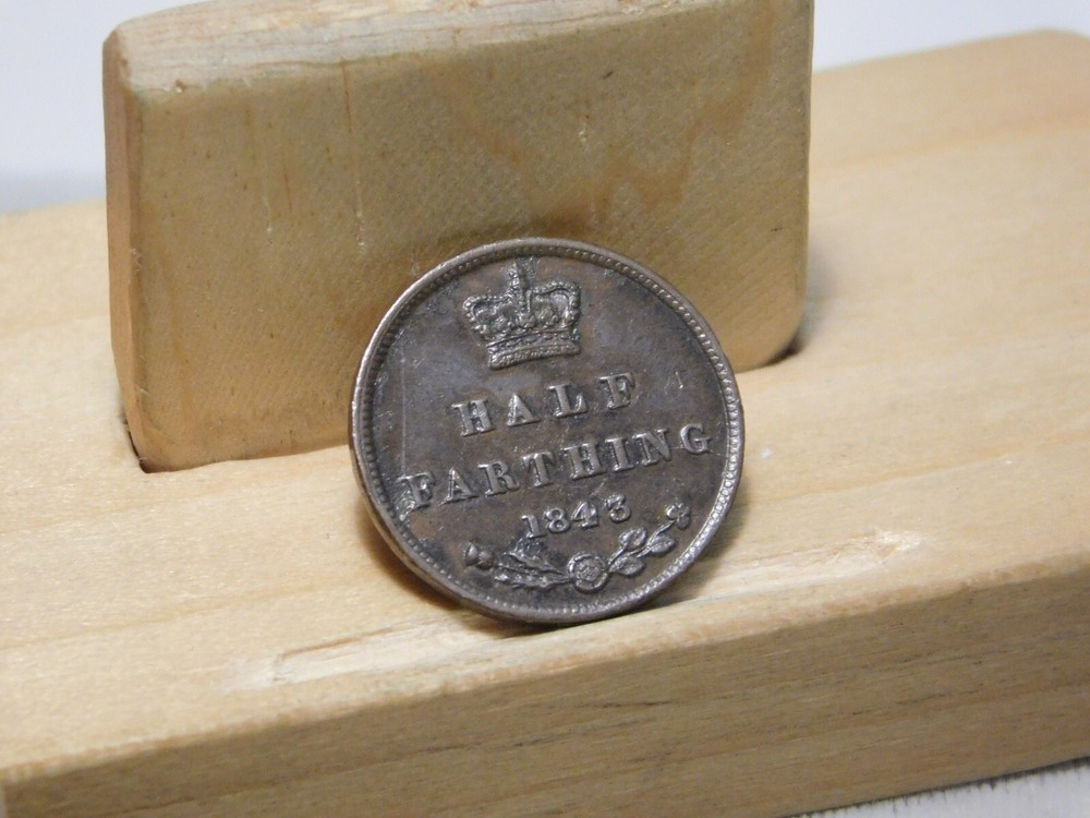 Great Britain 1843 Queen Victoria half farthing