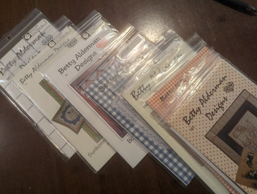 embroidery patterns redwork by betty alderman designs