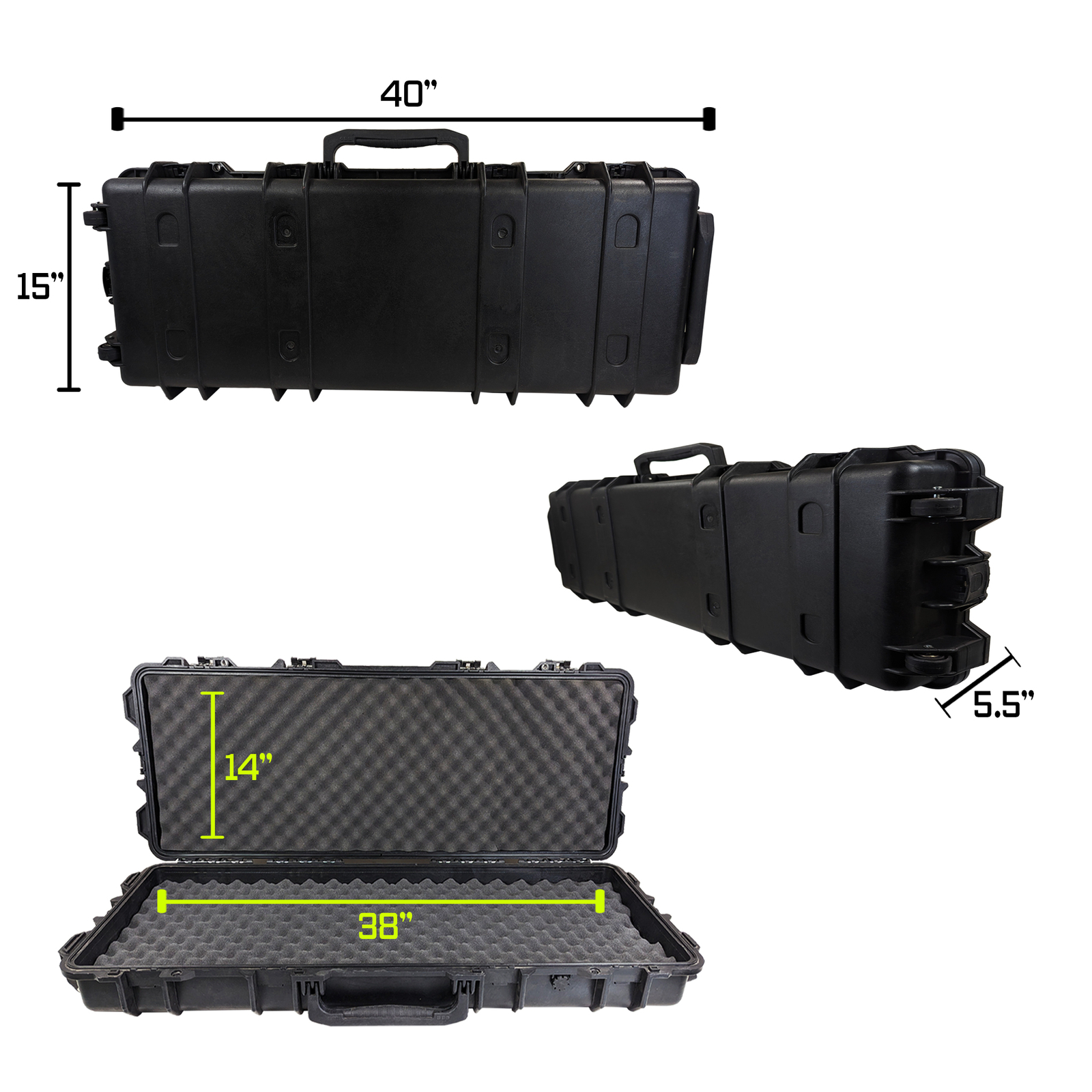 Emperor Rifle Shotgun Hard Gun Case Single Carry Storage Box