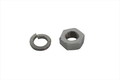 Chrome Hex Nut and Lock Washer Set for Harley-Davidson