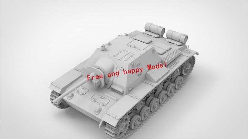 3D Printed Model 1/72 Soviet Su-76I Tank Model Unpainted-