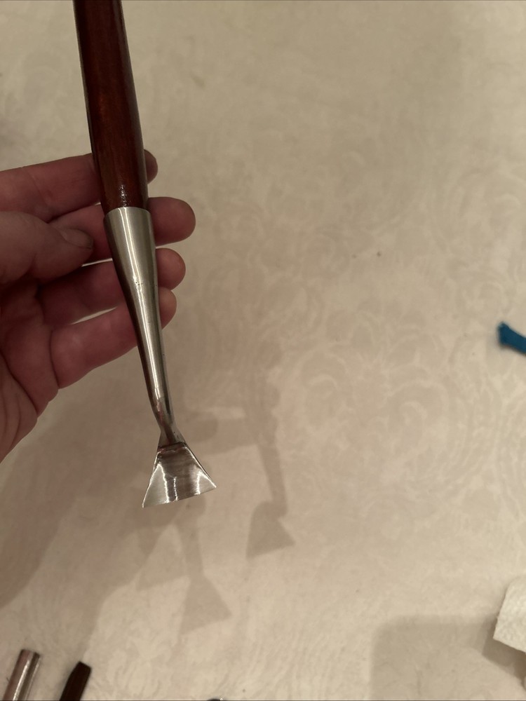 Dog Leg Bent Gouge Spoon # 7 / 30 Guaranteed Sharp