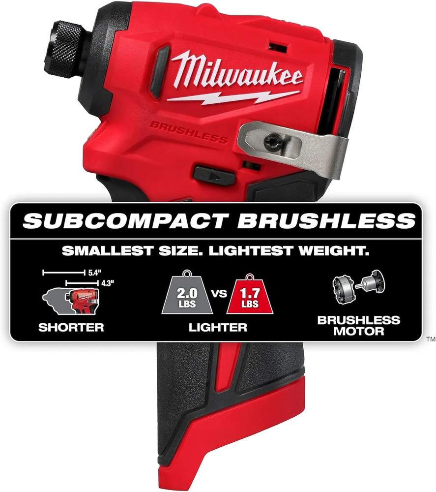 M12 Subcompact Brushless 1/4 Inch Hex Impact Driver (Bare Tool)