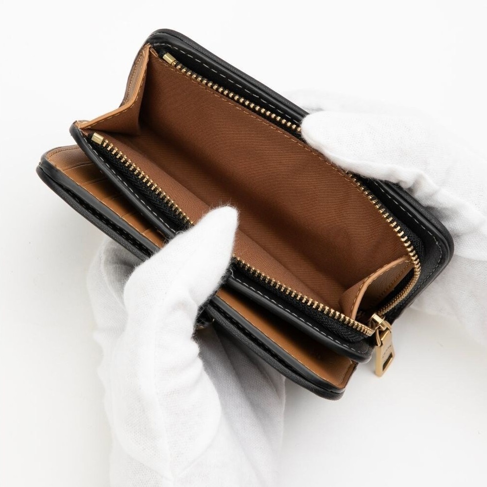 COACH Tabby Medium Wallet Leather Black CA193 outlet New With Box