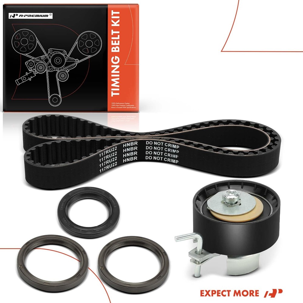 APremium Engine Timing Belt Kit with Tensioner & Seals Compatible with Ford E...