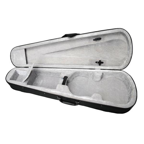 Durable Cloth Fluff Triangle Shape Case with Silver Gray Lining for 4/4 Violin.