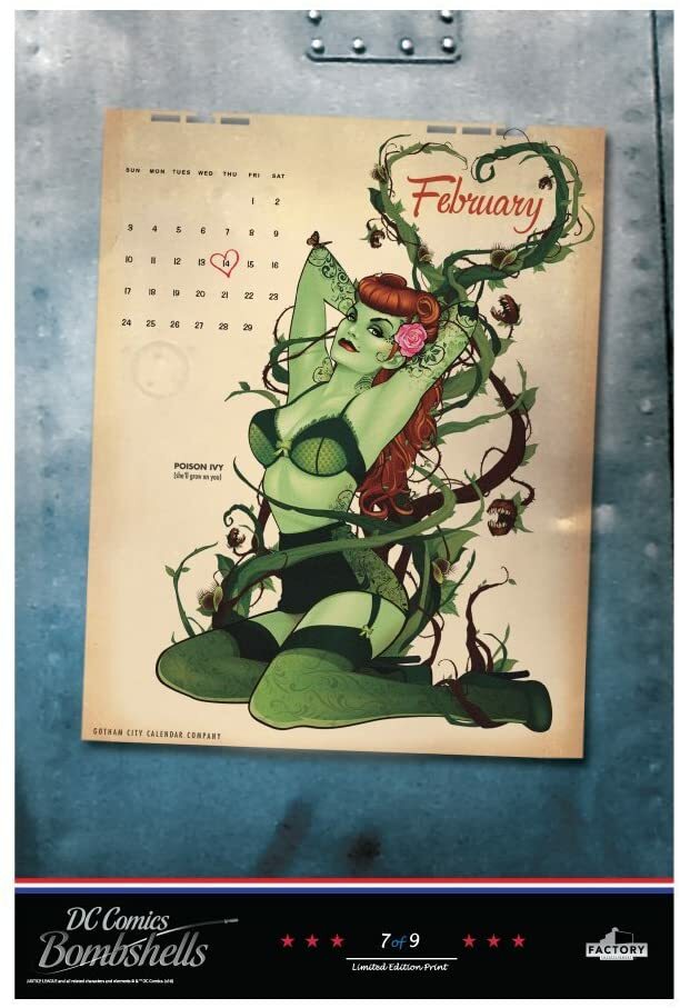 Factory Entertainment DC Comics DC Bombshells Lithograph Print Set