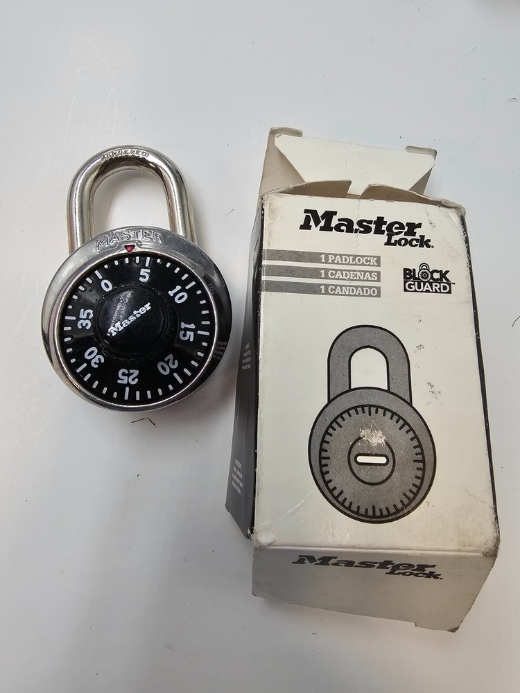 (QTY 2) Master Lock Block Guard Padlock Black