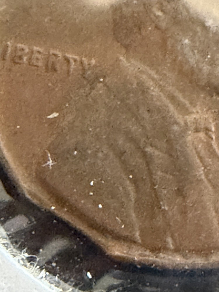 1940 Lincoln Cent Mint Error Clipped XF