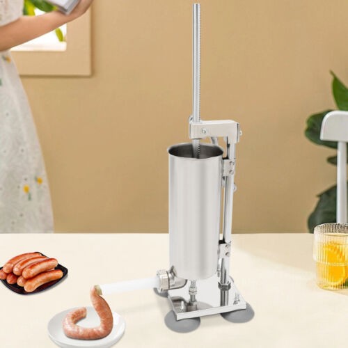 3.5L/8lbs Kitchen Sausage Stuffer Sausage Maker Stainless Steel Stuffing Machine