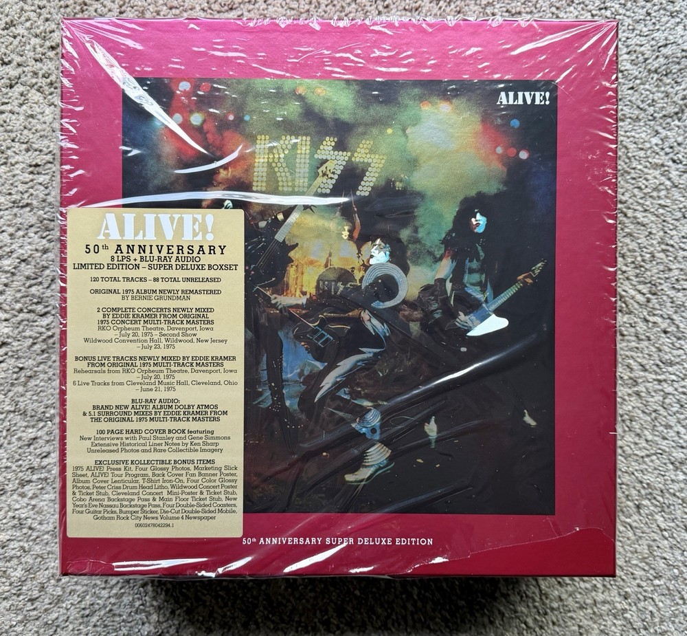 KISS ALIVE 50th Anniversary Super Deluxe  EMPTY BOX ONLY  G2U