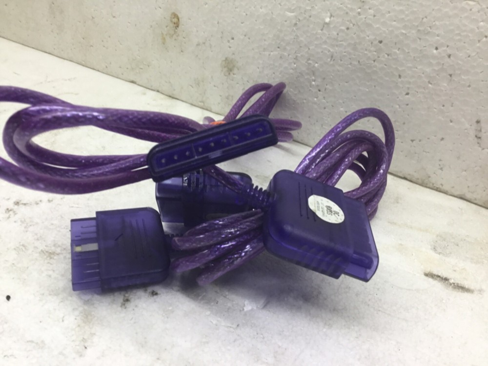 x2 violet one ps1 playstation game controller extension 6ft plug cable braided