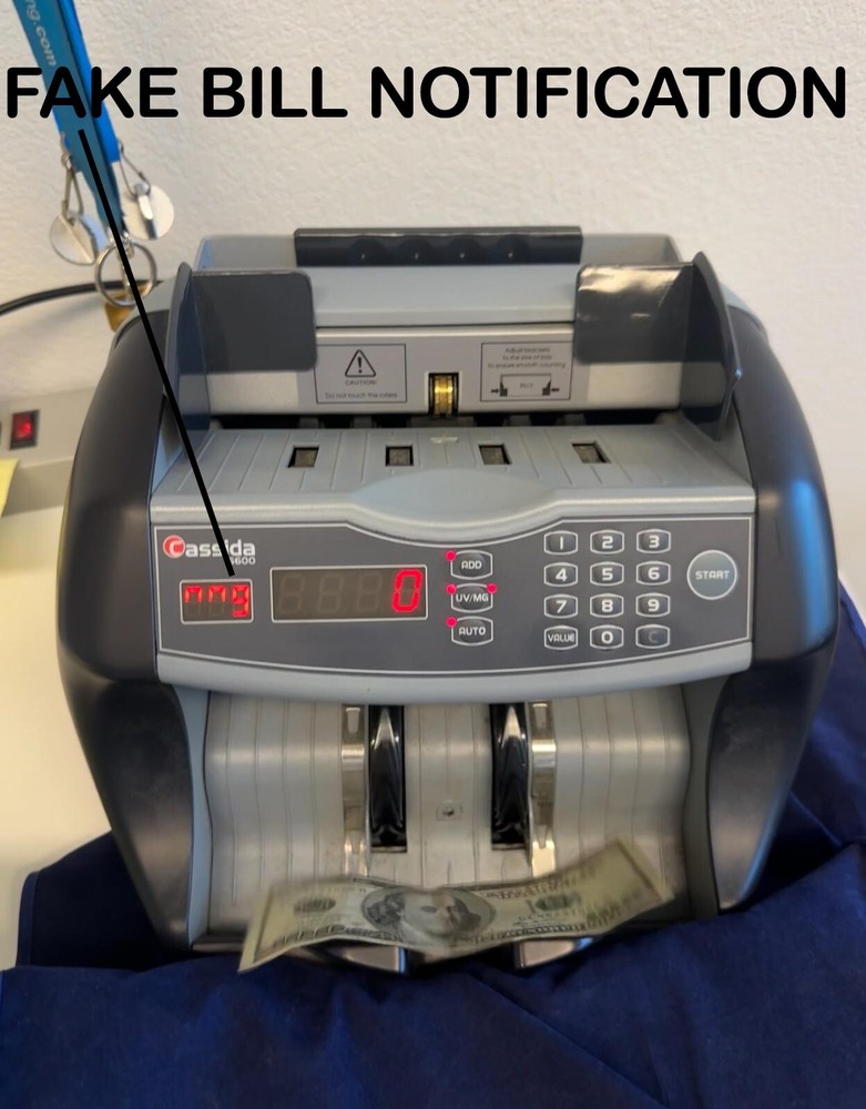 Cassida 6600 Ultraviolet Counterfeit Detection Currency Counter