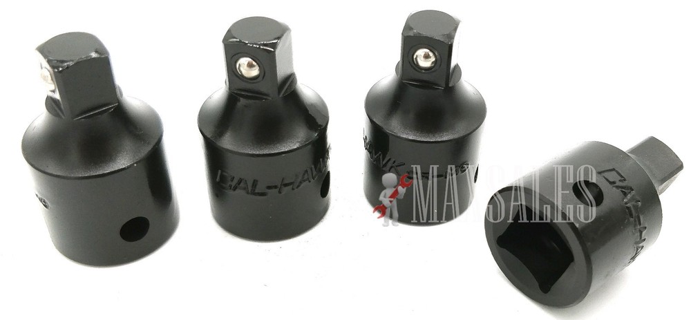 4pc SET 1/2 to 3/8 SOCKET REDUCER ADAPTERS IMPACT CR-M
