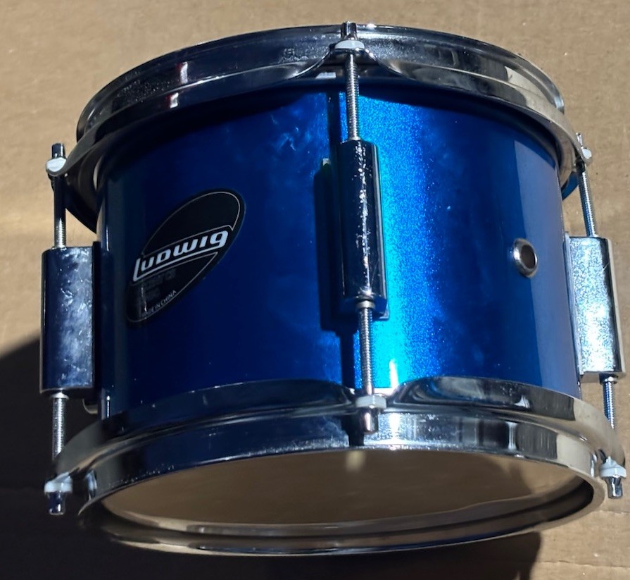 Ludwig Accent CS Combo Blue Drum 8” Tom Drum Junior II