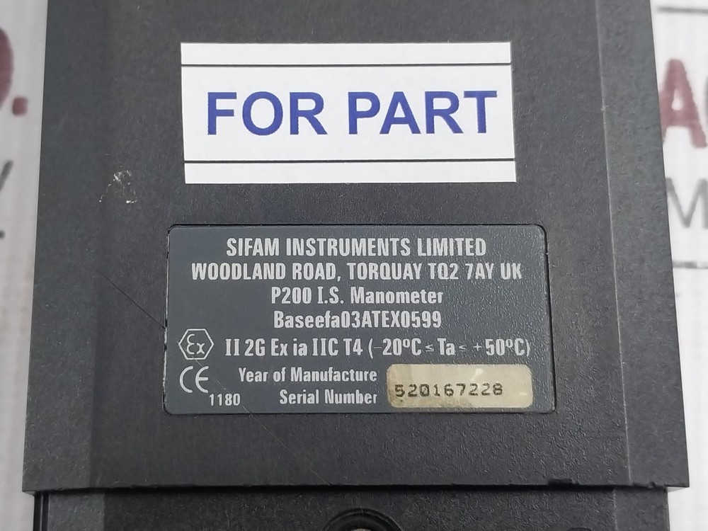 DIGITRON P200UL.IS Manometer BASEEFA03ATEX0599 (Not Working)