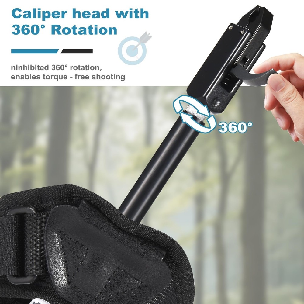 Compound Bow Release Aid Trigger, Professional Adjustable Wristband Archery T...