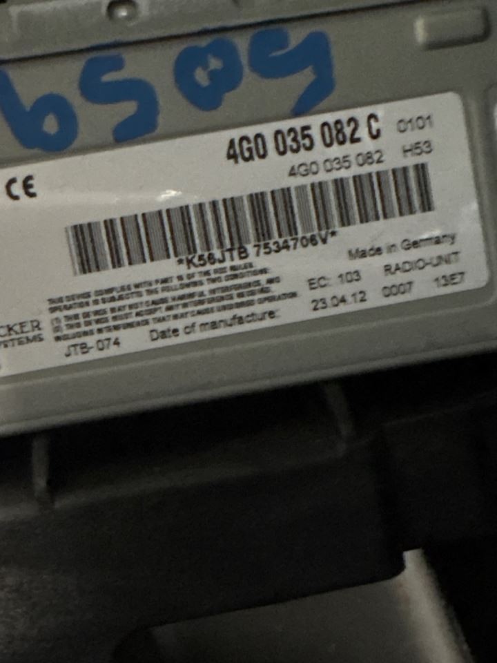 CONTROL PANEL OEM 10-11 A6 AUDI 1YR WRNTY