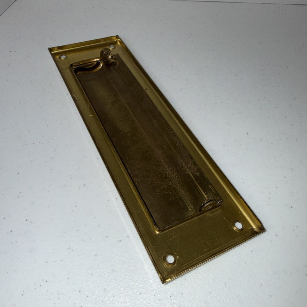 Solid Brass Mail Slot, with Solid Brass Interior Back Plate, 10" x 3", Polished