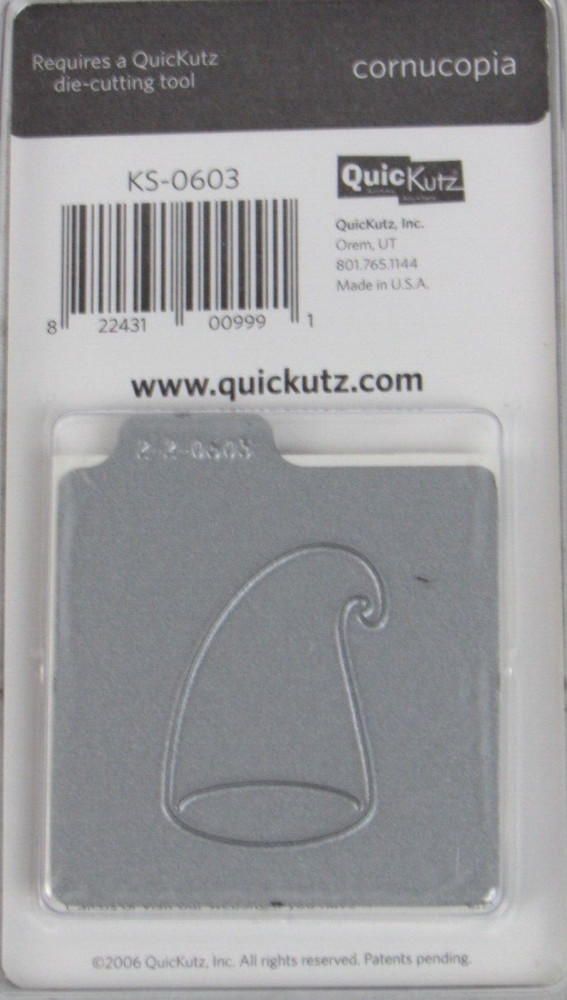 QuicKutz Cornucopia 2x2, 2 Cutting Die Set KS-0603