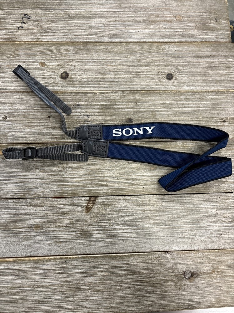 Blue Sony Camera Shoulder Strap