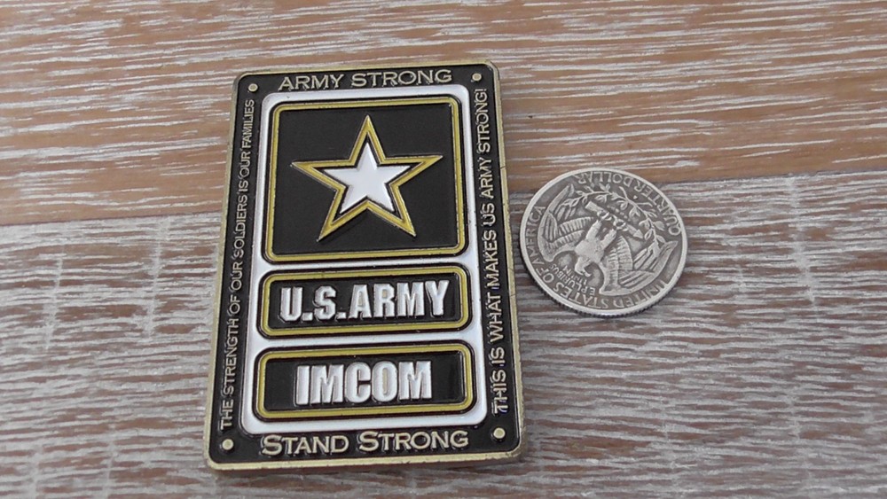 US Army IMCOM Installation Management Command Challenge Coin #C865