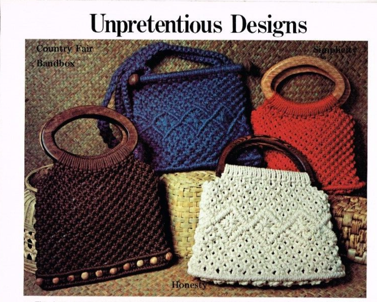 Purse Strings Macrame 20 Purses Handbag Patterns Pattern Leaflet 1976 Vintage