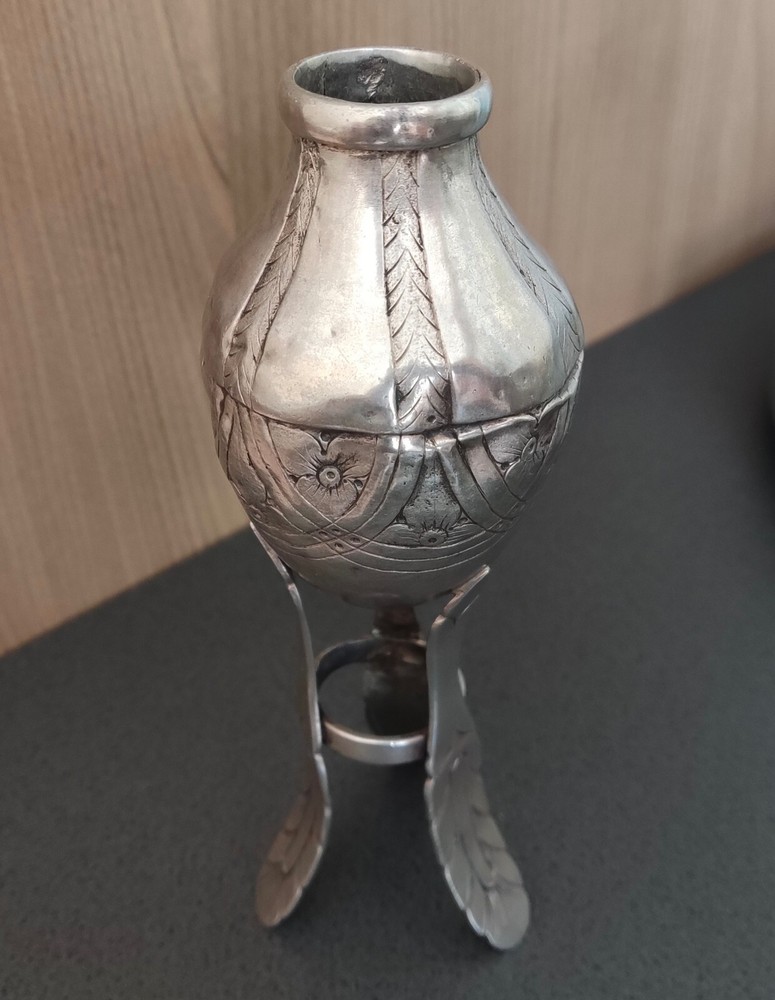 Antique Silver Mate Creole Silverware Three Legs Embossed