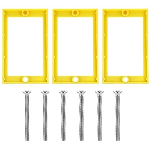3 Pcs Electrical Box Extender, 1/4" Receptacle Extender with 6 Screws,