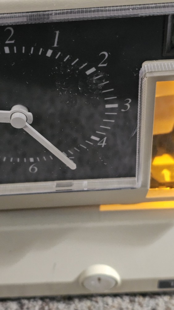 Amano TCX-11 Electronic Time Clock | Tested & Working | Includes Keys & Cards