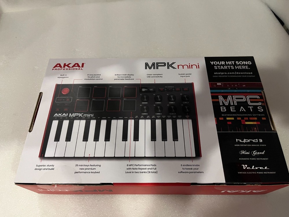 Empty Box w/ Original Inserts for AKAI Professional MPK Mini Keyboard Controller