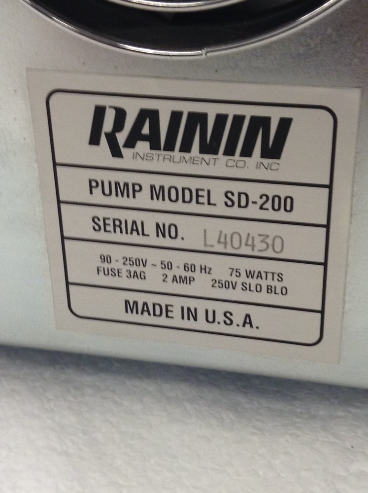 Dynamax SD-200 HPLC Pump Rainin Solvent Delivery System w/ module 7101-080