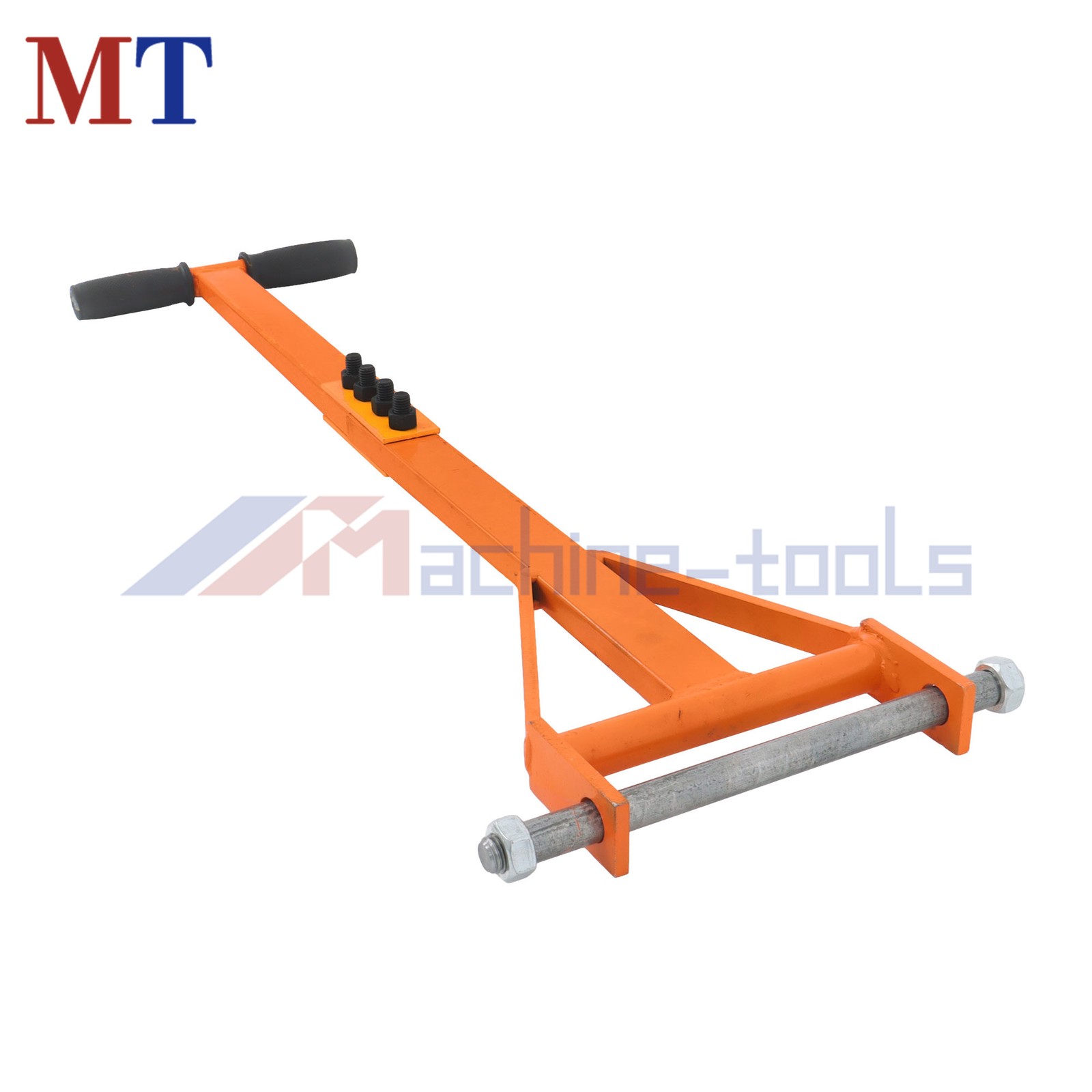 4 Pcs Heavy Duty Machinery Skates Dolly With Handle 6T/13200Lbs 360° Rotation