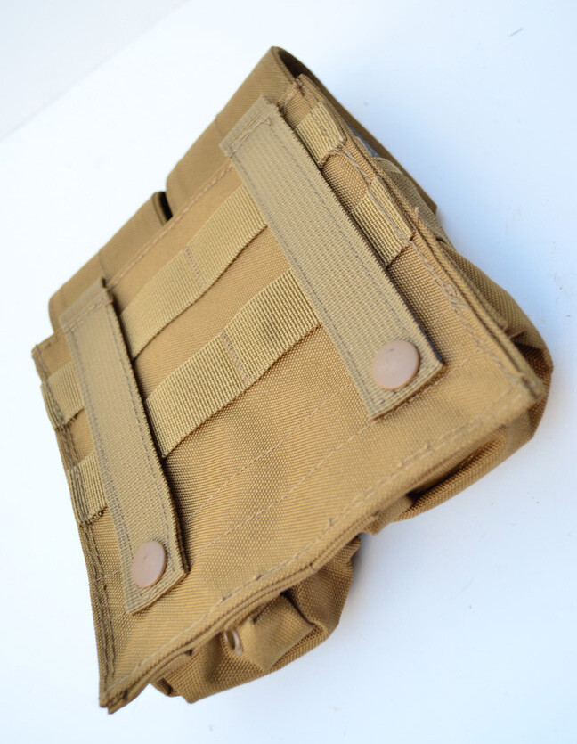 Double Stack Magazine Pouch Molle Ammo Clip Belt Carrier - TAN