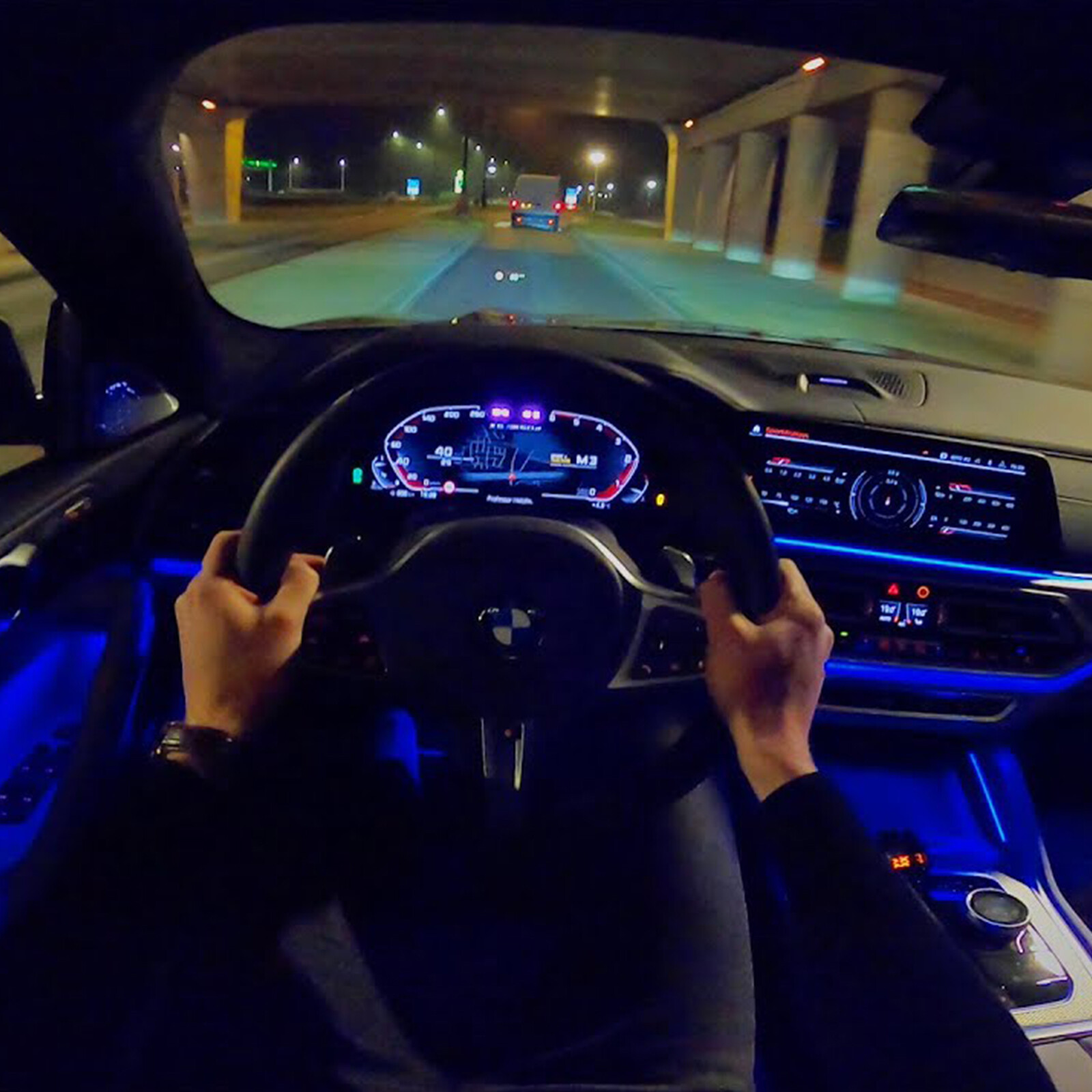 10M RGB 8 LED Car Interior Ambient Guide Light Strip Decor Atmosphere Door Light