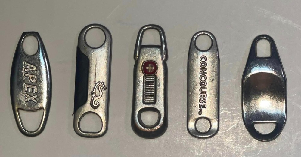 Lot of (5) Luggage Replacement Zipper Pulls