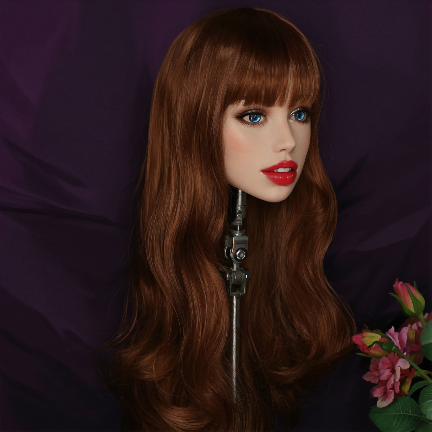 TPE head model, with M16 interface, capable of opening the mouth, and can be equ