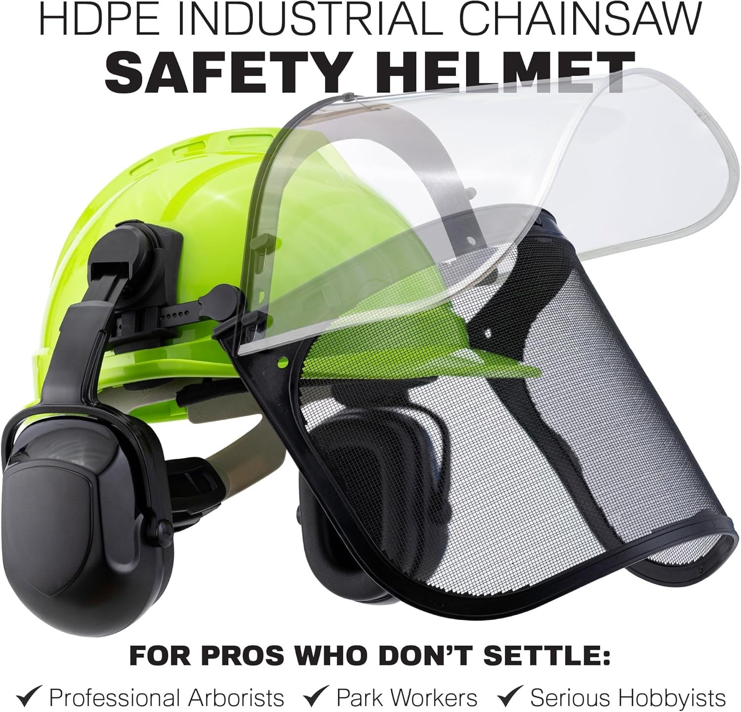 Chainsaw Helmet with Ear Protection Forestry Safety Helmet with Mesh Face Shield