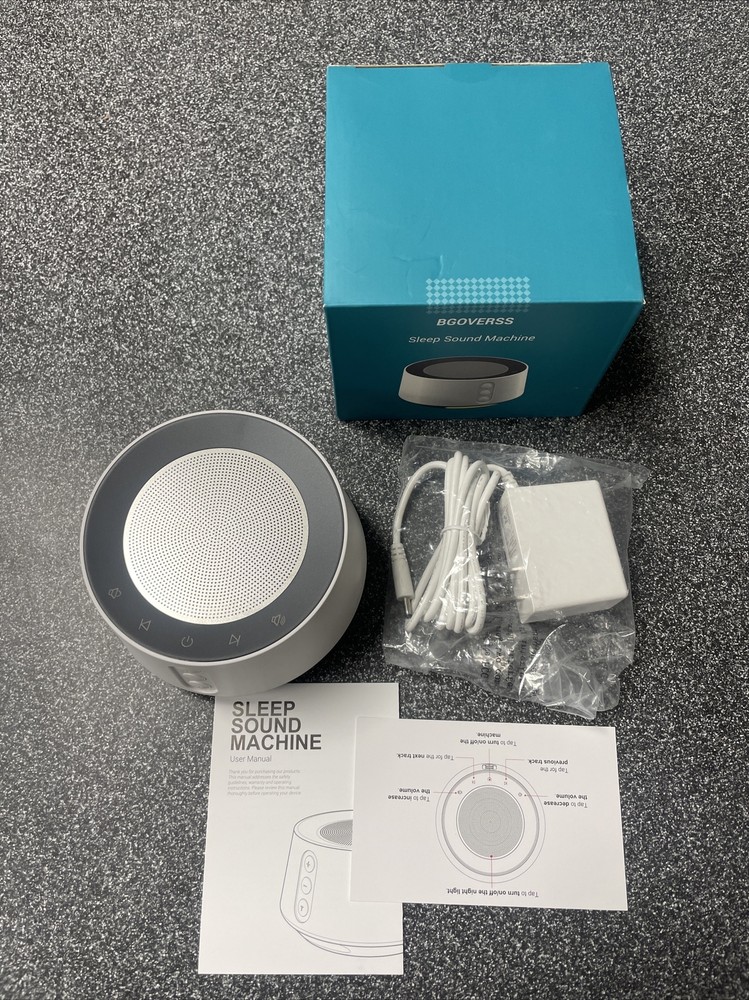 BGOVERSS White Noise Machine White Color