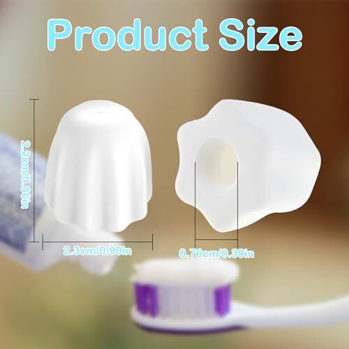 6 Pk Silicone Toothpaste Cap Reusable Self Closing Toothpaste Squeezer Dispenser