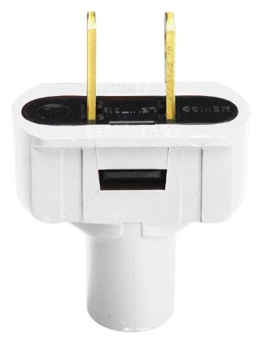 Leviton L02-48643-W Plug, 2-pack, White, QTY 3