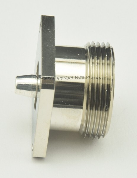 7/16 DIN Connector Female Chassis Mount Solder Cup Post RF Connection - by W5SWL