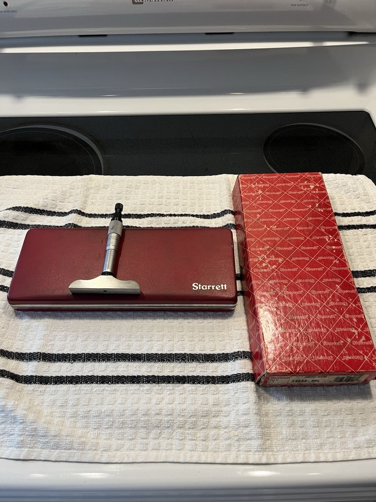 STARRETT 445AZ-3RL MICROMETER DEPTH GAGE 0-3"