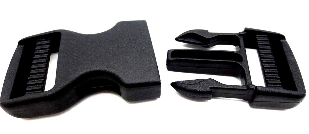 Webbing Buckle Fits 1" 25mm Wide Strap - Quick Side Release! Durable Polyacetal!